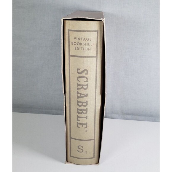 Hasbro Scrabble Crossword Game Vintage Bookshelf Edition Complete VG - Picture 5 of 16